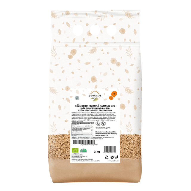 ProBio GASTRO - Dlhozrnná ryža prírodná BIO 3 kg