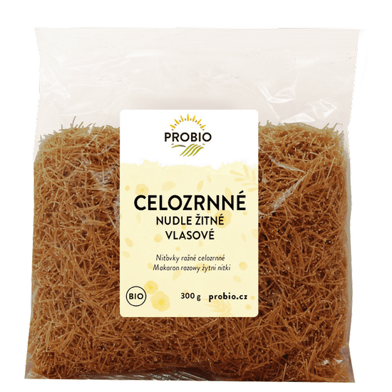 ProBio Žitné celozrnné vlasové rezance BIO 300 g