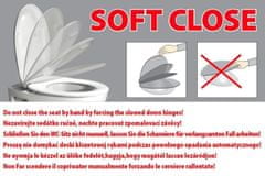 SAPHO WALDORF WC sedátko Soft Close, polyester, biela/bronz 418601 - Sapho
