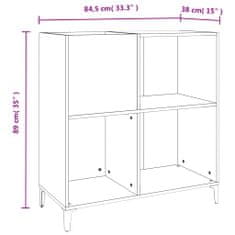 Vidaxl Skrinka na platne sivá sonoma 84,5x38x48 cm kompozitné drevo