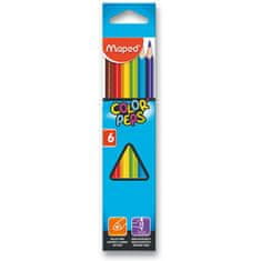 Maped - Trojhranné pastelky Color´ Peps 6 ks