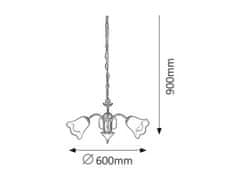 Rabalux 7233 Rafaella, interierové svietidlo, Luster