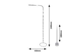 Rabalux ADELMO LED stojacia lampa 74010