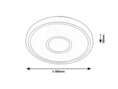 Rabalux TAYTUM LED stropné svietidlo 71117