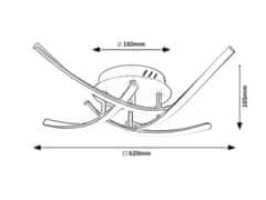 Rabalux TATJANA LED stropné svietidlo 3145