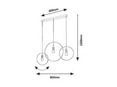 Rabalux DILARA závesné svietidlo 72019