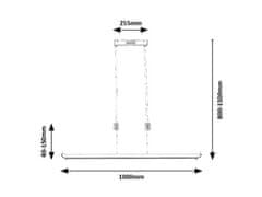 Rabalux TEMPERIUS LED závesné svietidlo 72011