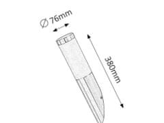 Rabalux INOX TORCH vonkajšie nástenné svietidlo 8261