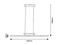 Rabalux YORDANA LED závesné svietidlo 5280