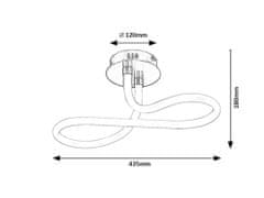 Rabalux IRELIA LED stropné svietidlo 71008