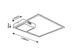 Rabalux SIRIUS LED stropné svietidlo 5286