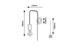 Rabalux MANZUR nástenné svietidlo 71022