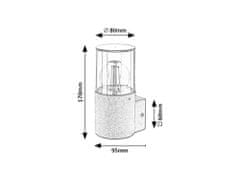 Rabalux TEPLICE vonkajšie nástenné svietidlo 7158