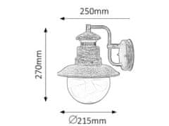 Rabalux ODESSA vonkajšie nástenné svietidlo 8163