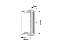 Rabalux MENDOZA LED vonkajšie nástenné svietidlo 7109
