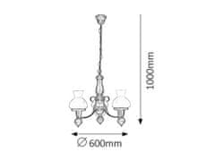 Rabalux 7078 Petronel, interierové svietidlo, Luster