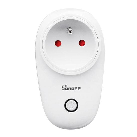 Sonoff S26R2ZBTPE-FR Smart inteligentná zásuvka 3680W, biela