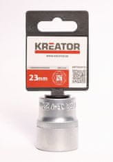Kreator KRT502014 - 1/2 "Nástrčná hlavica (orech) 23mm