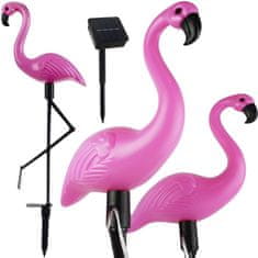 Northix Záhradné lampy na solárne články - Flamingo - 3 ks 