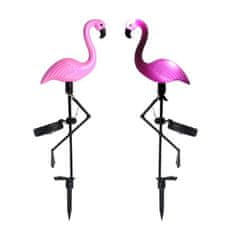 Northix Záhradné lampy na solárne články - Flamingo - 3 ks 