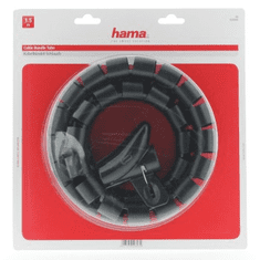 HAMA trubica pre vedenie káblov, 1,5 m, 30 mm, čierna