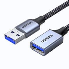 shumee Predlžovací kábel USB 3.0, 5m, opletený, čierny