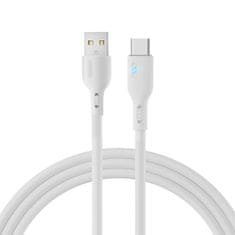 shumee Kábel s LED indikátorom USB - USB-C 3A 2m biely