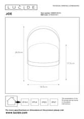 LUCIDE Stolný vonkajšiu LED lampička JOE, IP44