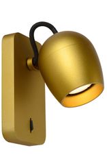 LUCIDE Nástenné svietidlo Preston Gold LED 1x5W/2200K/3000K