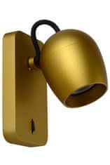 LUCIDE Nástenné svietidlo Preston Gold LED 1x5W/2200K/3000K