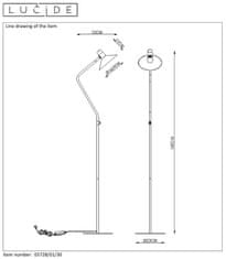 LUCIDE Stojacia lampa PEPIJM, 1xE14