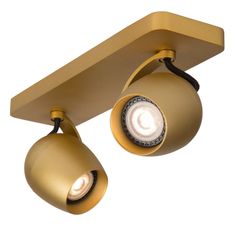 LUCIDE Stropné LED svietidlo Preston Gold 2x5W/2200K/3000K