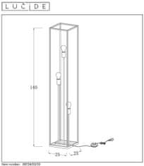 LUCIDE ARTHUR stojace retro lampa, 3xE27