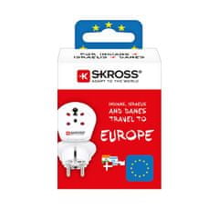 Skross Cestovný adaptér India-Israel-Denmark to Europe pre cudzincov v SR