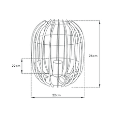 LUCIDE Stolová lampa REDO Black