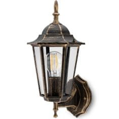 LUMILED Záhradná lampa E27 fasádne nástenné svietidlo BELLIS c