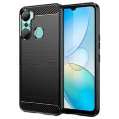 IZMAEL Carbon Shield TPU puzdro pre Infinix Hot 12 Pro - Čierna KP27689