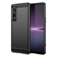 IZMAEL Carbon Shield TPU puzdro pre Sony Xperia 1 V - Čierna KP26920