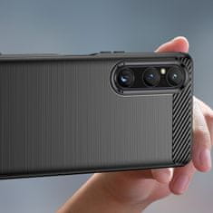 IZMAEL Carbon Shield TPU puzdro pre Sony Xperia 1 V - Čierna KP26920