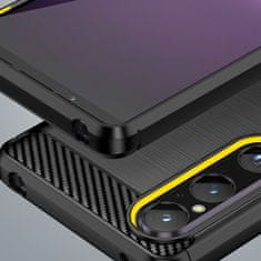 IZMAEL Carbon Shield TPU puzdro pre Sony Xperia 1 V - Čierna KP26920