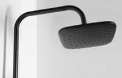 AQUALINE Kera sprchový stĺp s pripojením na batériu, čierna mat (SL435)
