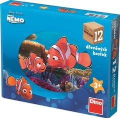 DINO Obrázkové kocky Hľadá sa Nemo, 12 kociek