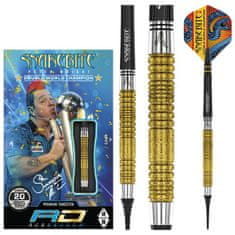 RED DRAGON Šípky soft Peter Wright Double World Champion Gold Plus 20g, 90% wolfram