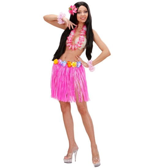 Widmann Havajská sukňa s kvetinovým pásom - 45 cm (ružová)