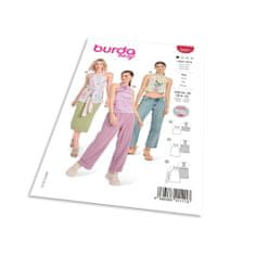 Burda Strih Burda 5891 - Top za krk