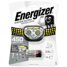 Energizer LED čelová svietidlo VISION ULTRA 450Lm, nabíjací, 3xAAA