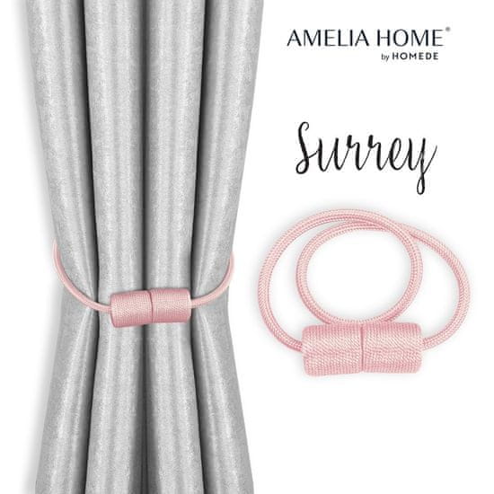 AmeliaHome Sada SURREY 2 ks púdrovo ružová