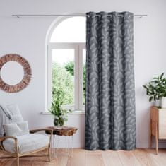 AmeliaHome Záves Calm s priechodkami 140x250 sivý