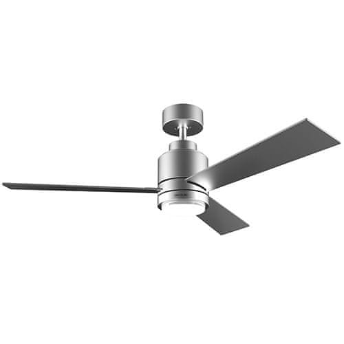 Cecotec Stropný ventilátor , 5837 EnergySilence Aero 4850 Style Steel, priemer 122 cm, 3 lopatky, LED žiarovka, 6 rýchlostí, diaľkové ovládanie, časovač, 30 W