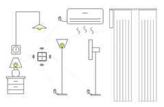 MXM ZigBee spínač na batérie - 1 tlačidlo